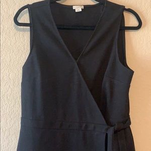Black wrap dress